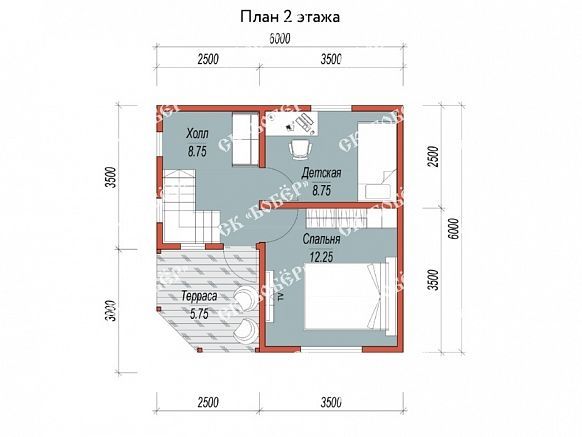 Сруб из брусьев 6.5х6.5. фото