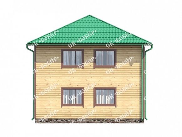 Дом из бруса 8х8. фото