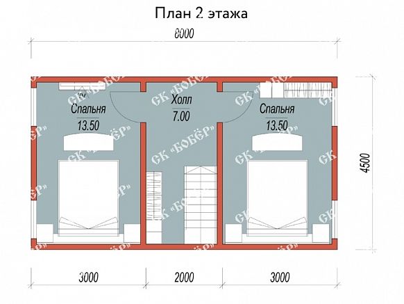 Сруб из бруса 6х8. фото