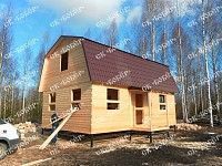 Сруб дома из бруса 6x7 в Уваровке