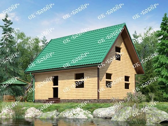 Сруб из бруса 6х8