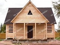 Сруб дома из бруса 7x6 в снт "Северянин"