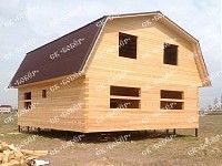 Сруб дома из бруса 8x9 в Шаховской